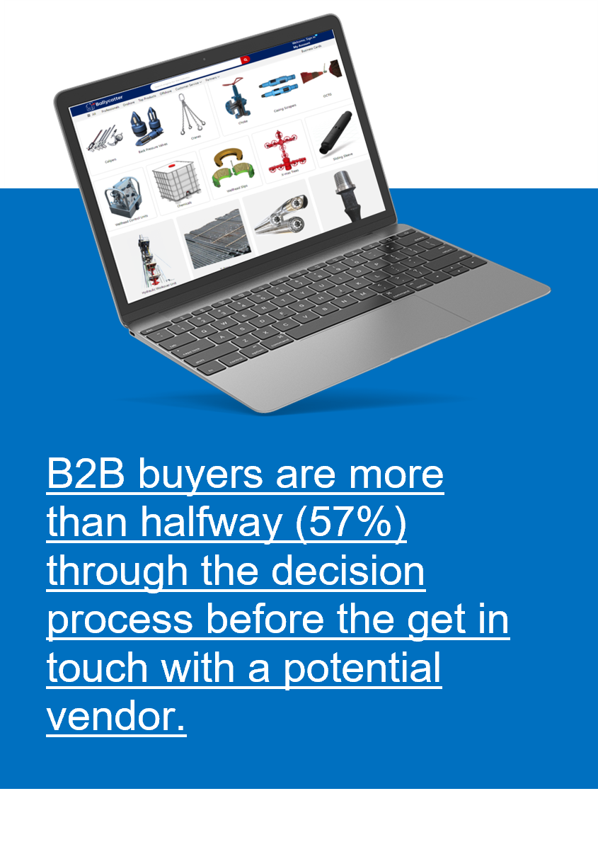 a laptop with a ballycatter webpage showing to a link statistics, facts & numbers