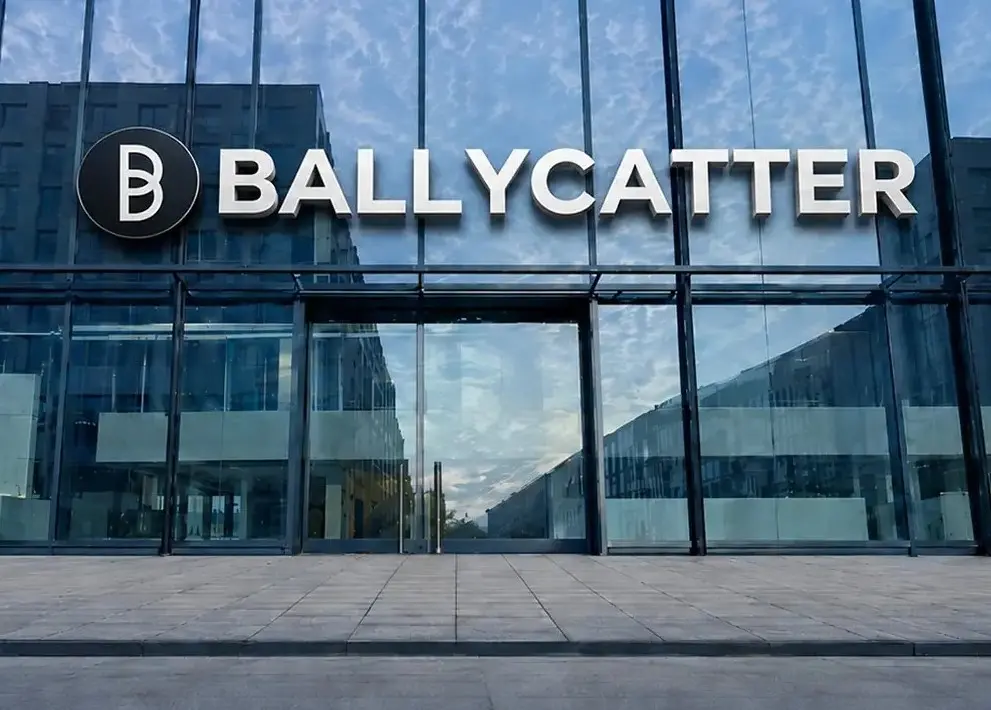 Ballycatter head office exterior with company signage